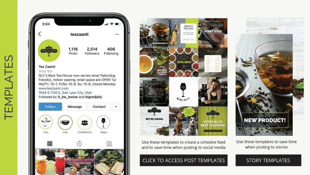6 Tea zaanti brand style guide media mockup page - brand building with brand strategist at Big Red Jelly.