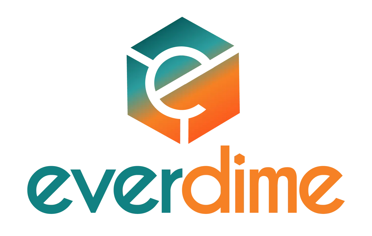 Everdime company logo - graphic design at Big Red Jelly.