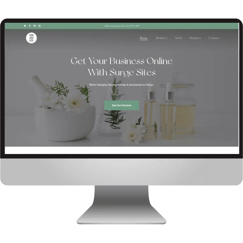 Small business computer wordpress support mockup