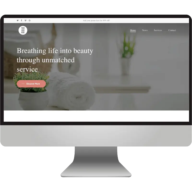 Small business computer wordpress support mockup