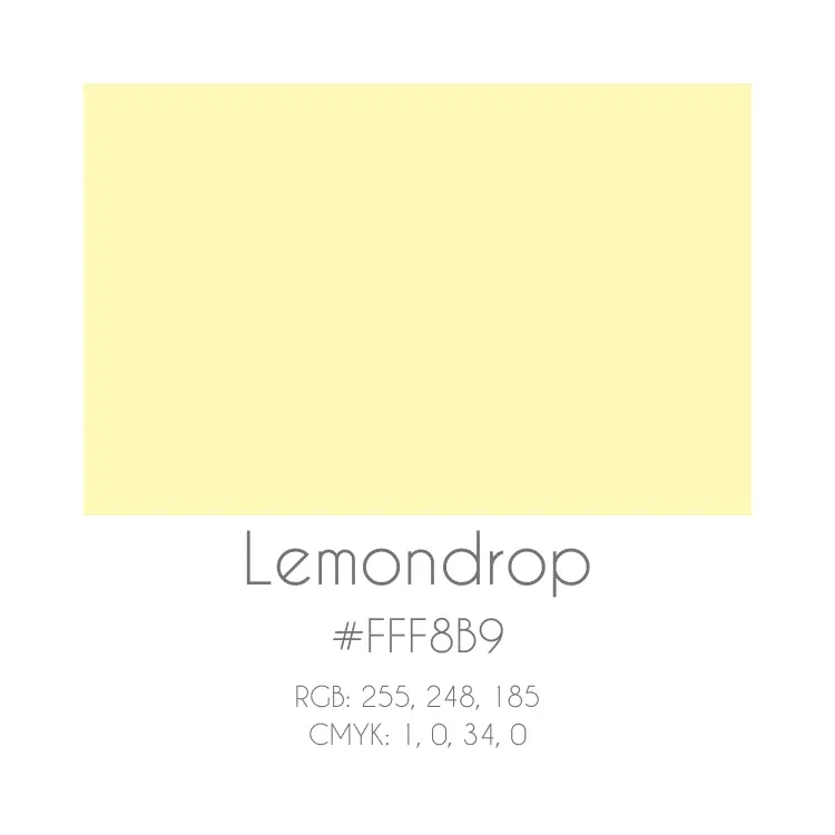 5 Lemondrop color code business branding development - color strategy by branding at Big Red Jelly.