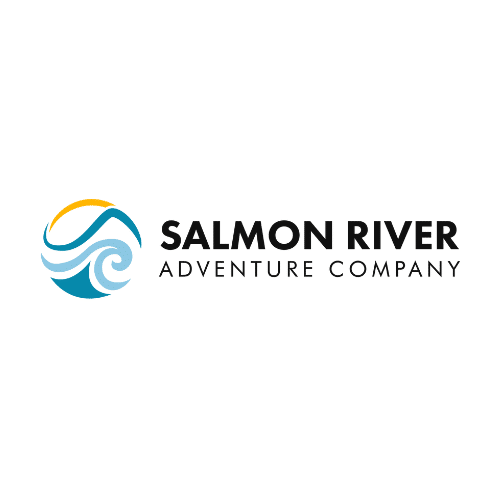 Salmon river company logo design.