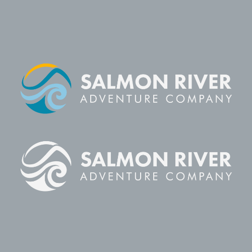 Salmon river company logo design