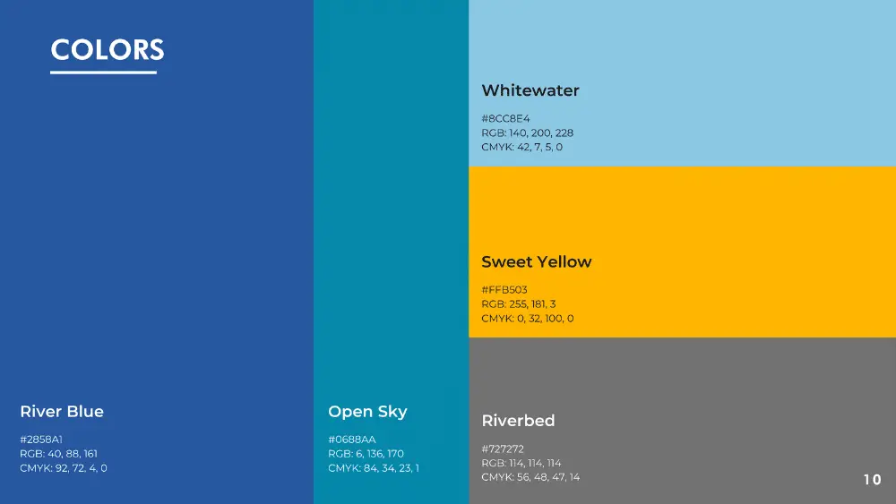 6 Salmon river brand colors and strategy - Big Red Jelly Provo Utah