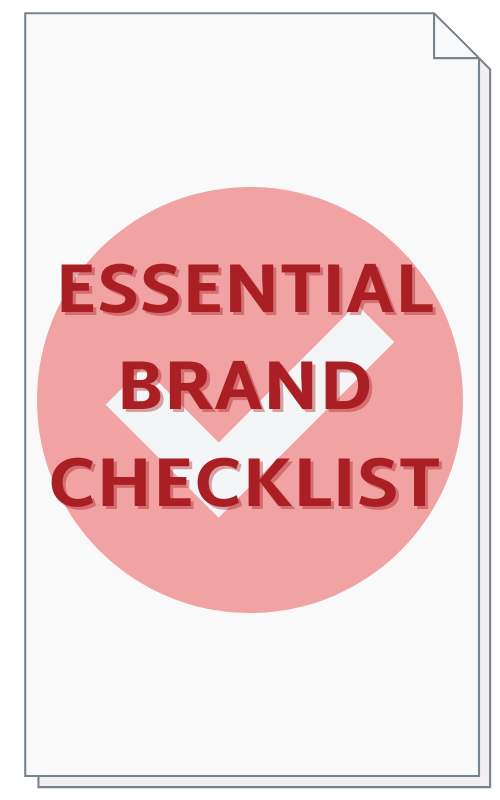 Small business essential brand checklist must haves - brand strategy - Big Red Jelly