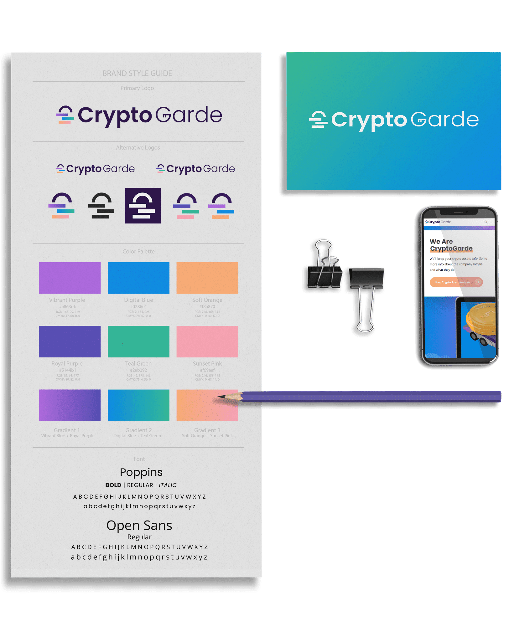 Crypto brand style guide color strategy and design