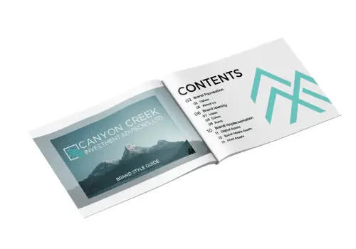 1-min Canyon Creek brand style guide by branding at Big Red Jelly