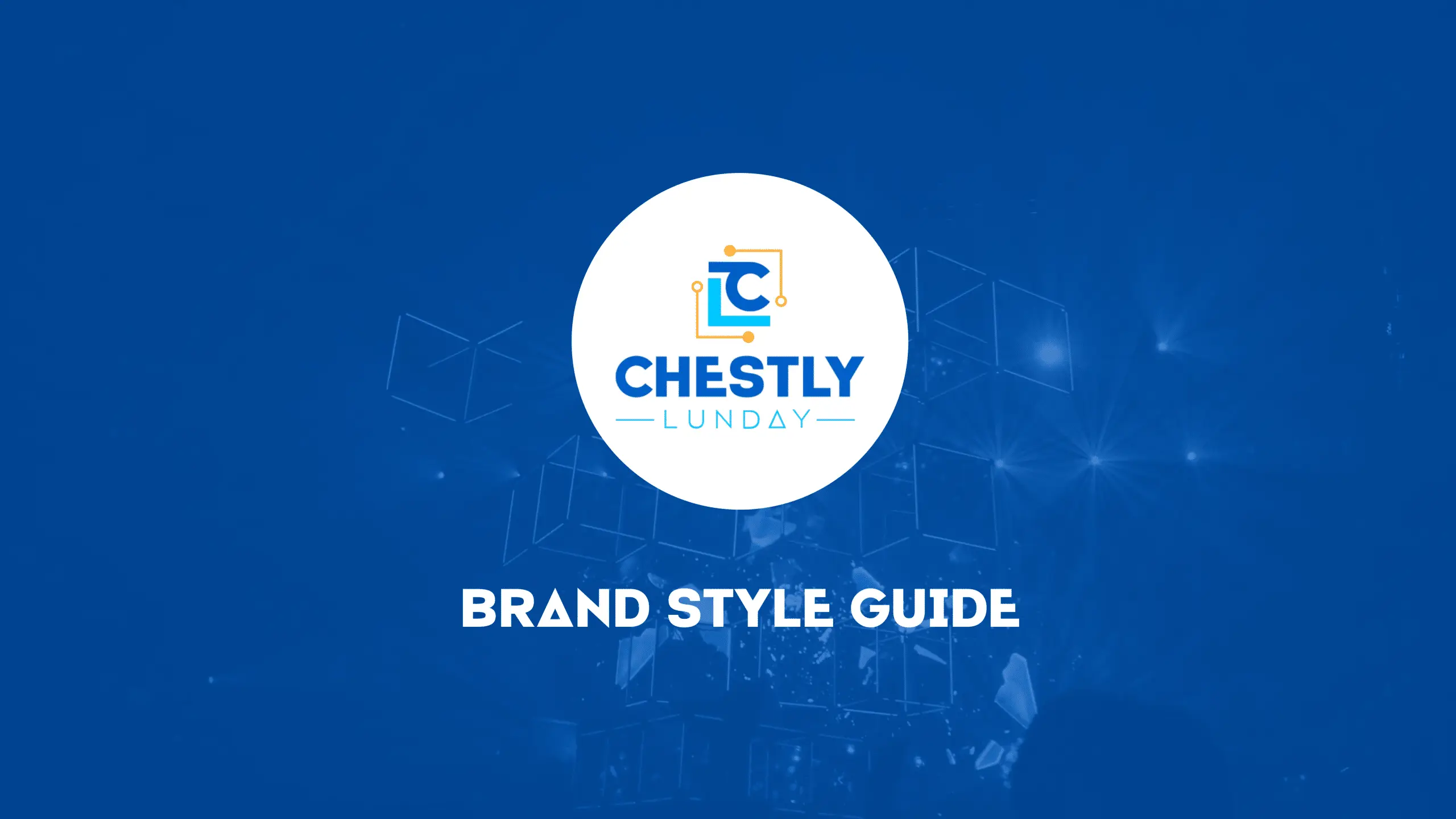 Chestly Lunday Style Guide-01-min Chestly lunday brand style guide front page - brand marketing and strategy of small business - Big Red Jelly