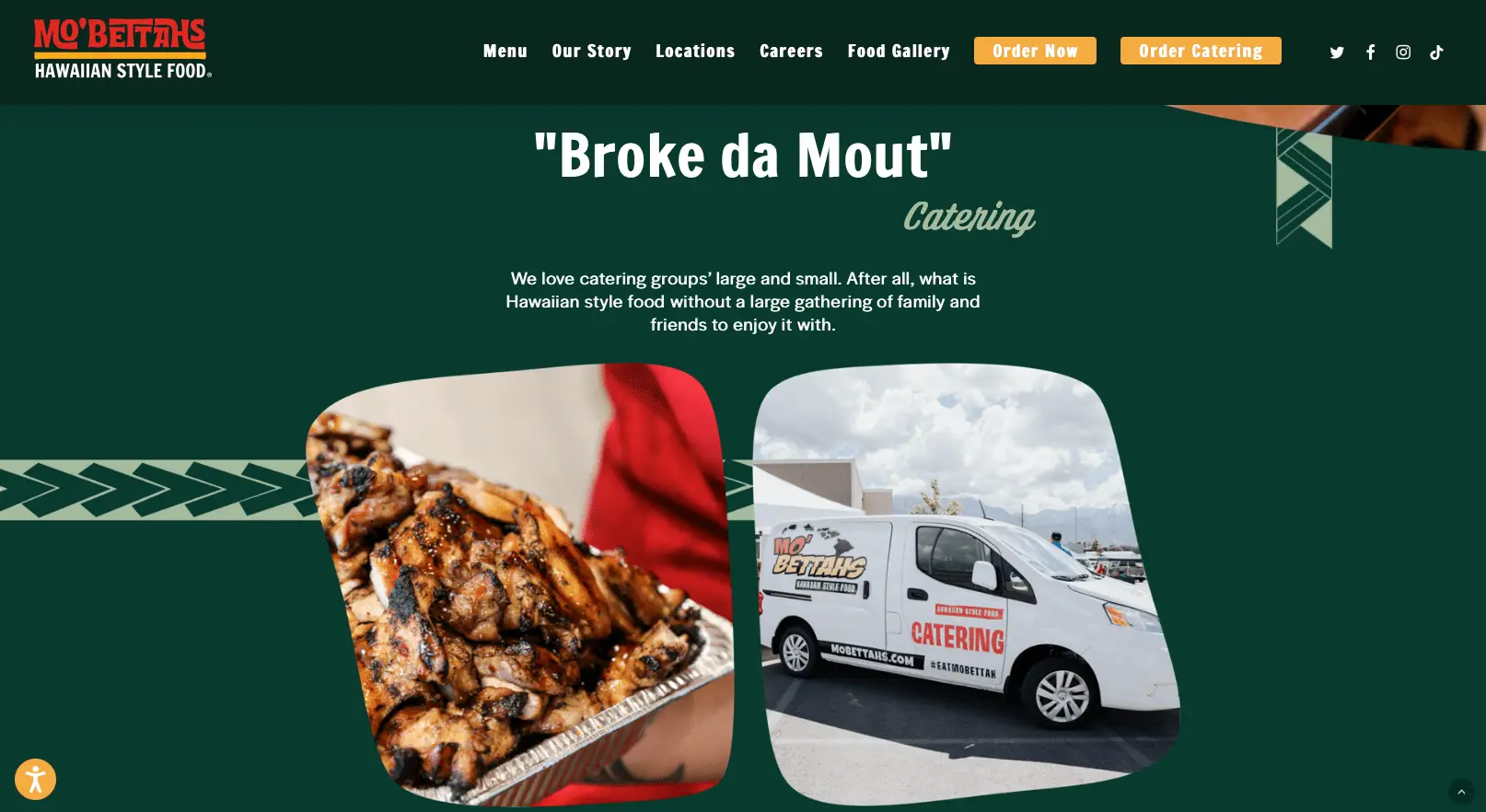 Screen Shot 2022-05-13 at 1.44.21 PM-min Mo'bettahs catering service web page - brand voice and strategy with Big Red Jelly