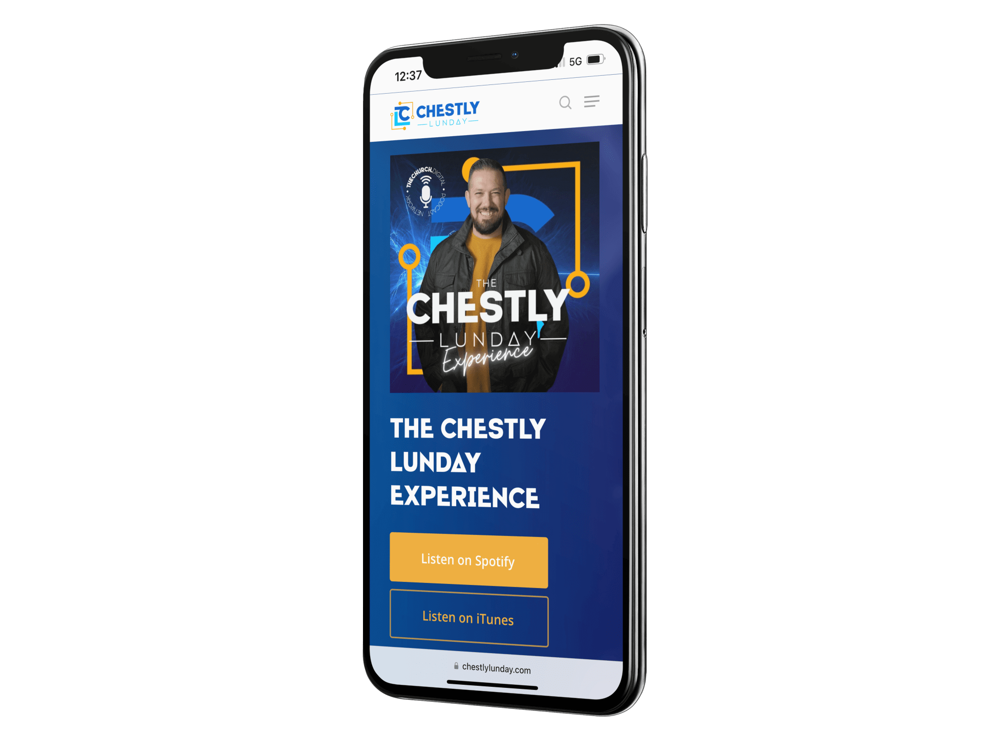 Chestly lunday mobile web design mockup