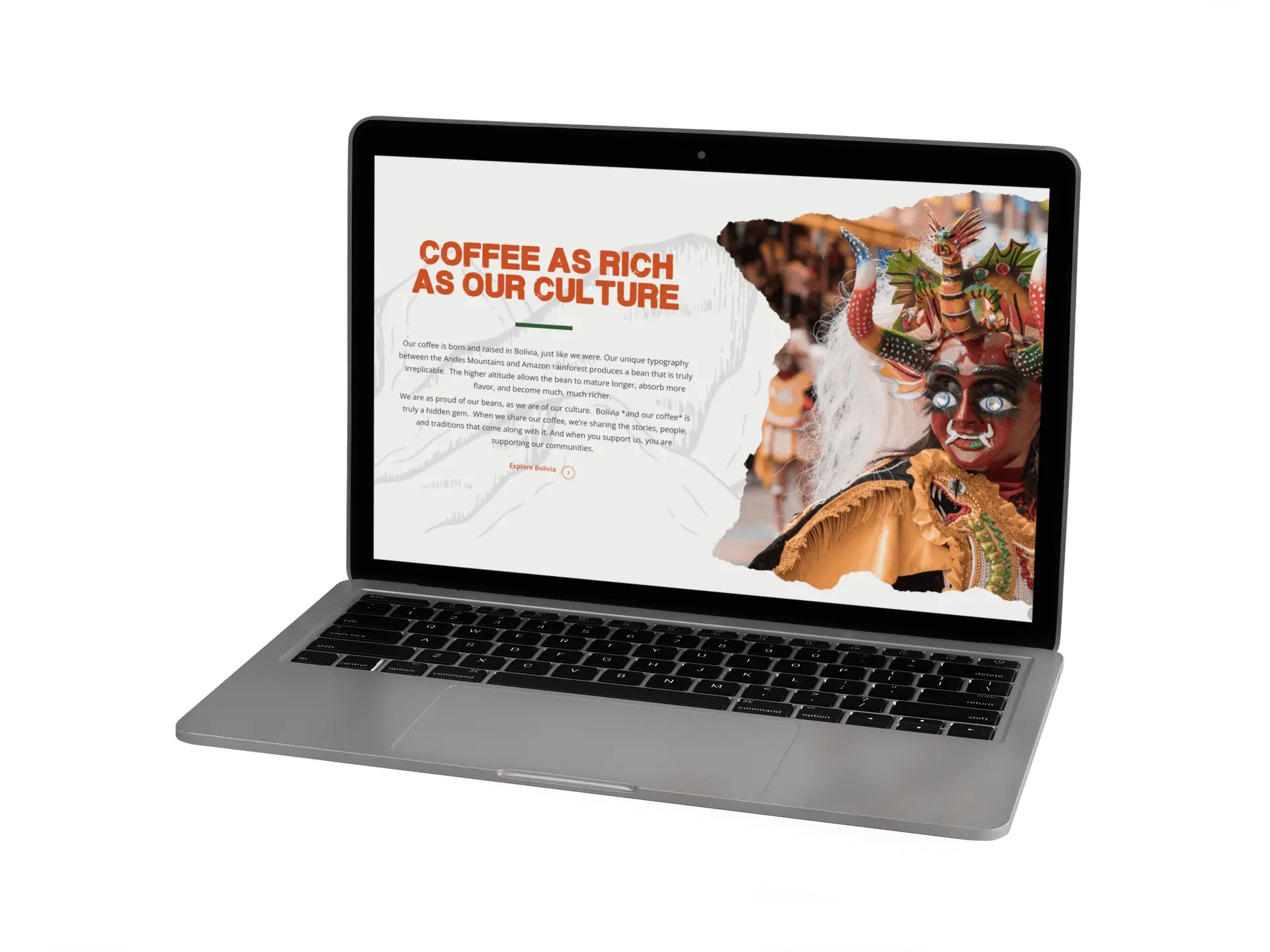 Fincas Valverde website with branded graphics