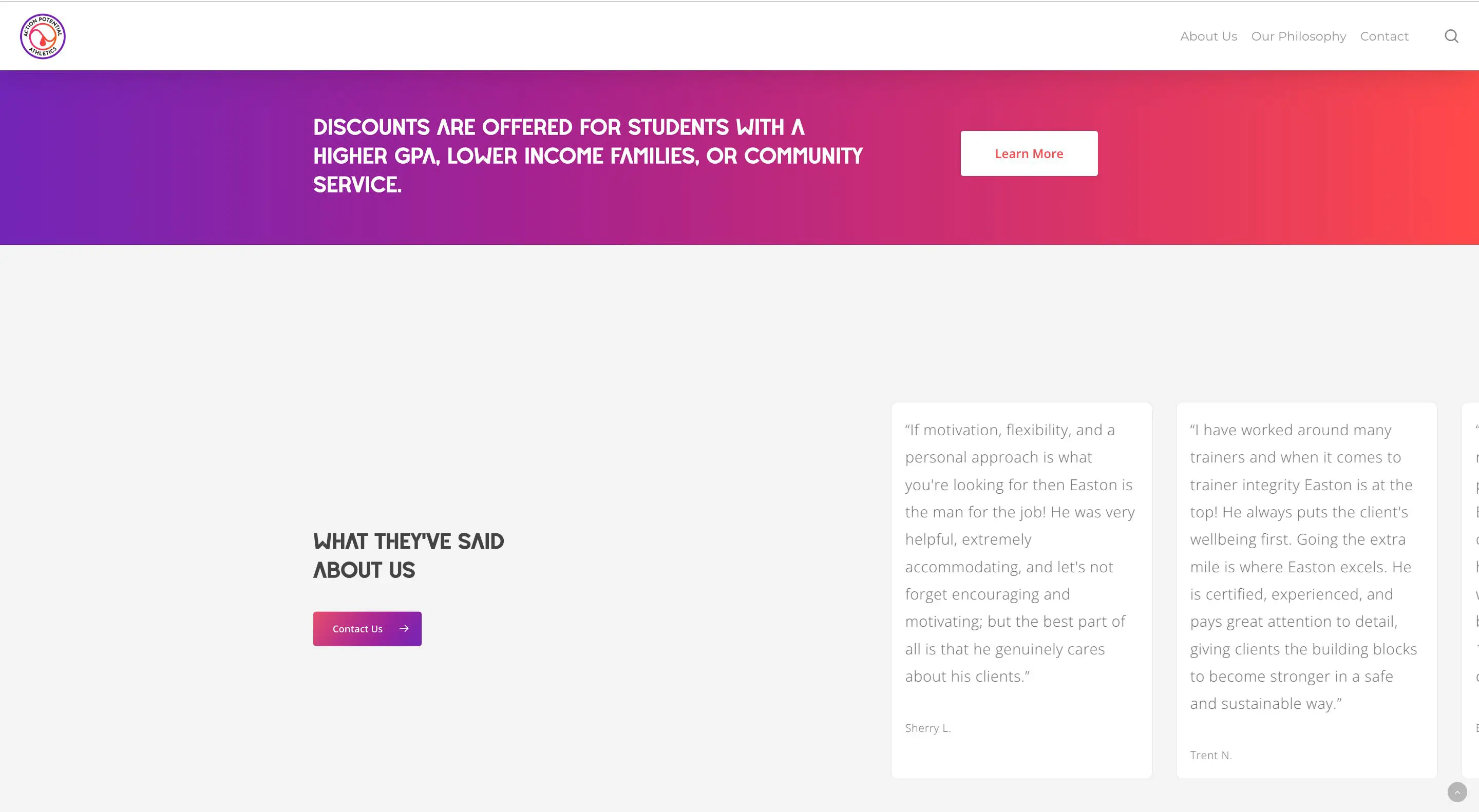 Screen Shot 2022-08-15 at 5.12.00 PM Action potential athletes website reviews optimization - brand strategy and web design by Big Red Jelly