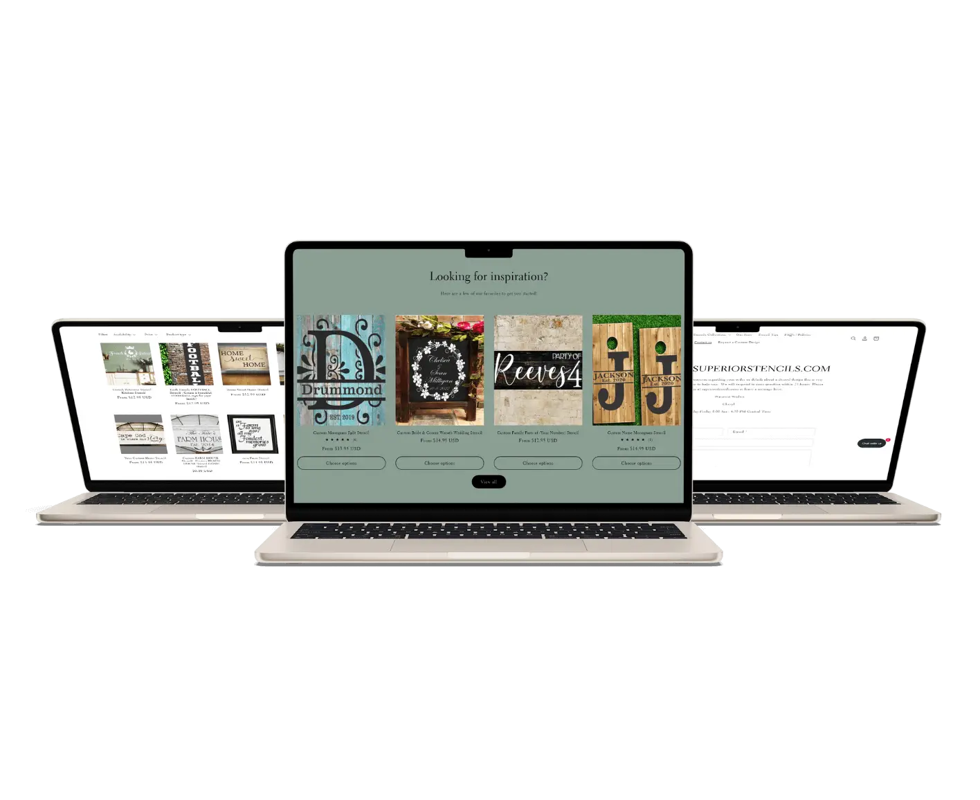 Superior Stencils - Mockup