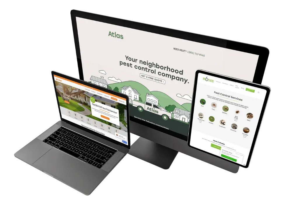 Pest Control web design by the Big Red Jelly team who specializes in eCommerce web design services.