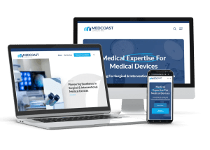 Website mockup with authentic content