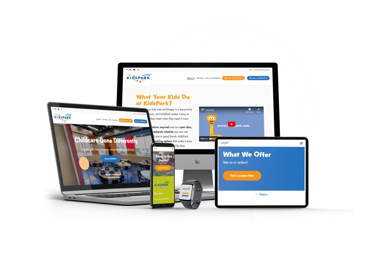 Mockup Displaying KidsPark Brand Position