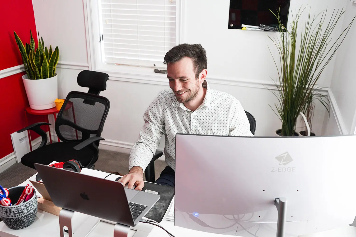 Marketing professional creating authentic content