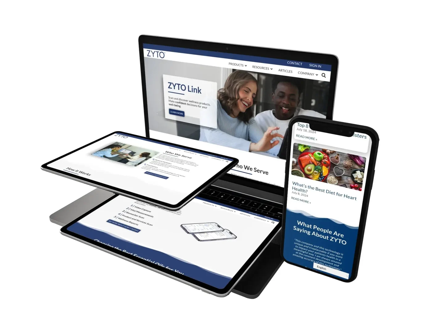 Zyto Website Optimization and Improvements.