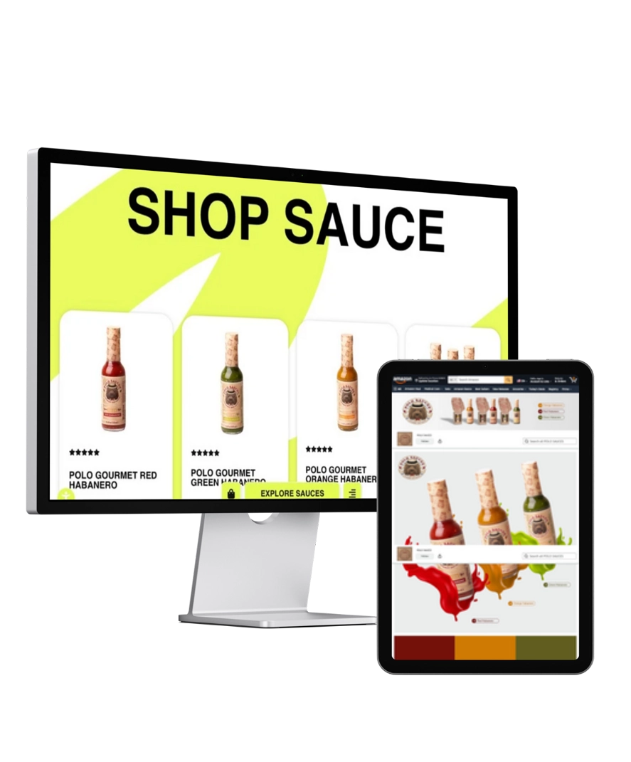 POLO Sauce's Amazon integration created by Big Red Jelly.
